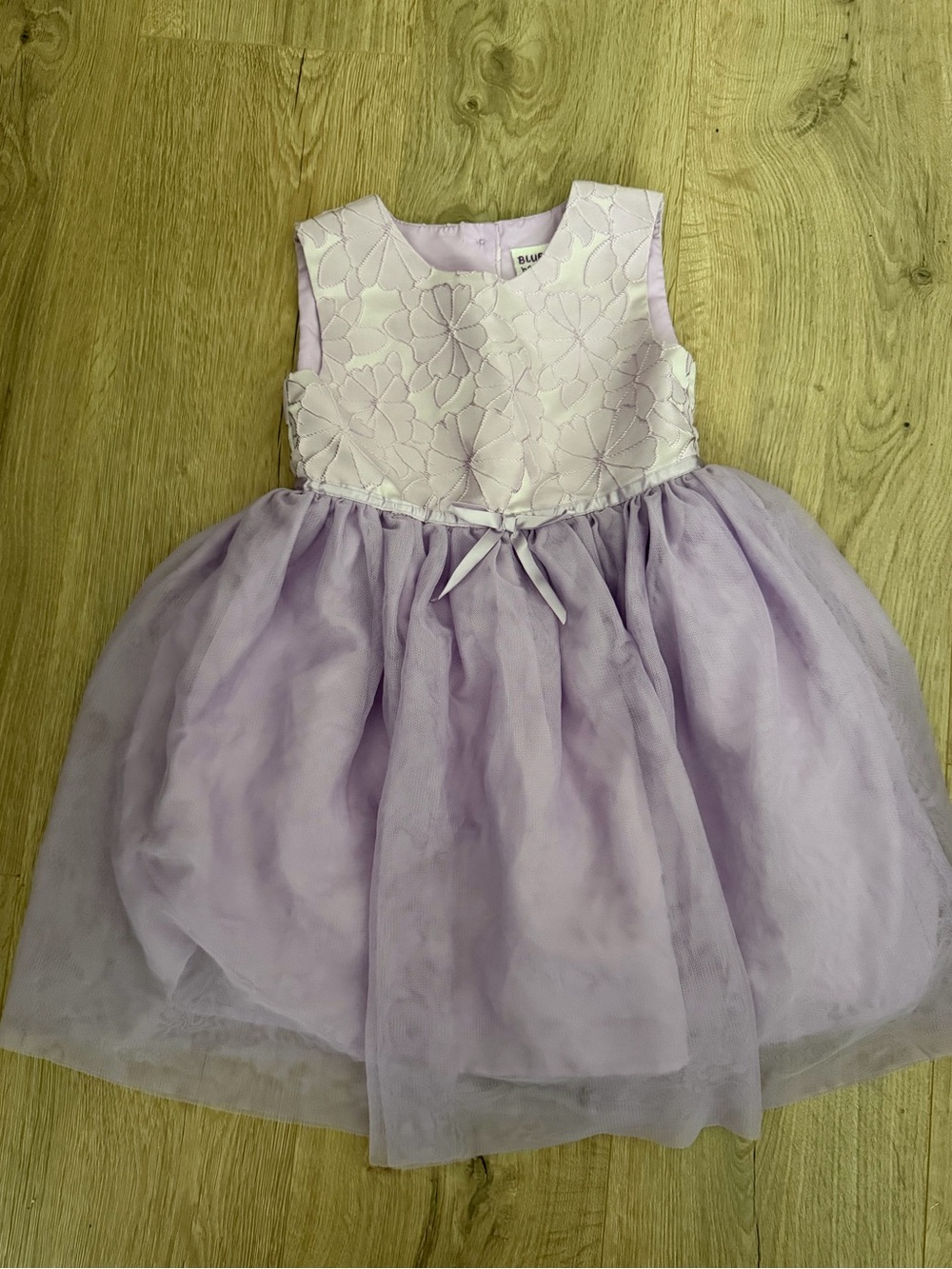 Floral Bodice Lavender Tulle Dress